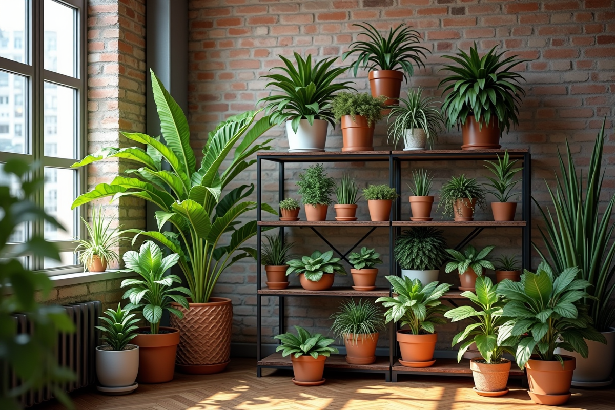 étagère plantes